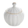 Pojemnik ceramiczny srebrny 10 X 10 X 11 cm – stylowa dekoracja
