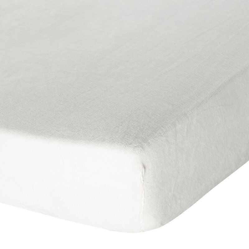 Prześcieradło flano kremowe 140 X 200 X 30 CM – miękkie i ciepłe