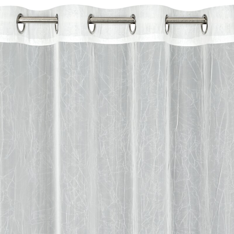Firana gotowa Elia biała 140 x 250 cm – łatwa w prasowaniu