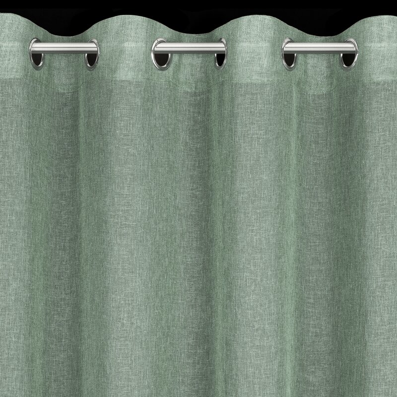 Firana gotowa Angelica strukturalna eko miętowa 140 X 250 cm – łatwa w pielęgnacji
