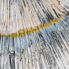 Obraz ręcznie malowany geometryczny popielaty 82 X 122 cm – wniesie spokój i styl