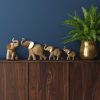Figurka ceramiczna ELDO złota 12 X 5 X 11 cm – na półkę i komodę