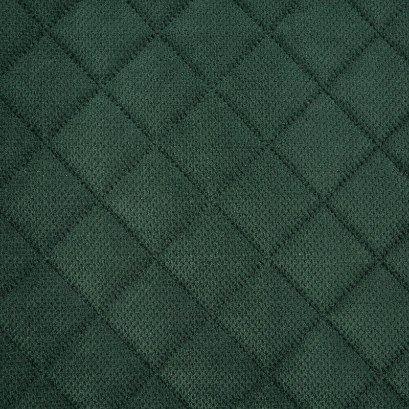 Narzuta welwet SI/NARZ/LAURA ciemnozielona 220x240 cm – dodaje elegancji