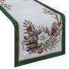 Bieżnik świąteczny zielony 45X140 cm – na świąteczny stół