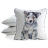 Poszewka velvet animal biała 45 x 45 cm – wprowadza ciepło