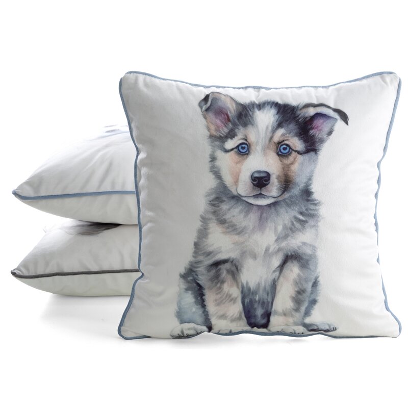 Poszewka velvet animal biała 45 x 45 cm – wprowadza ciepło