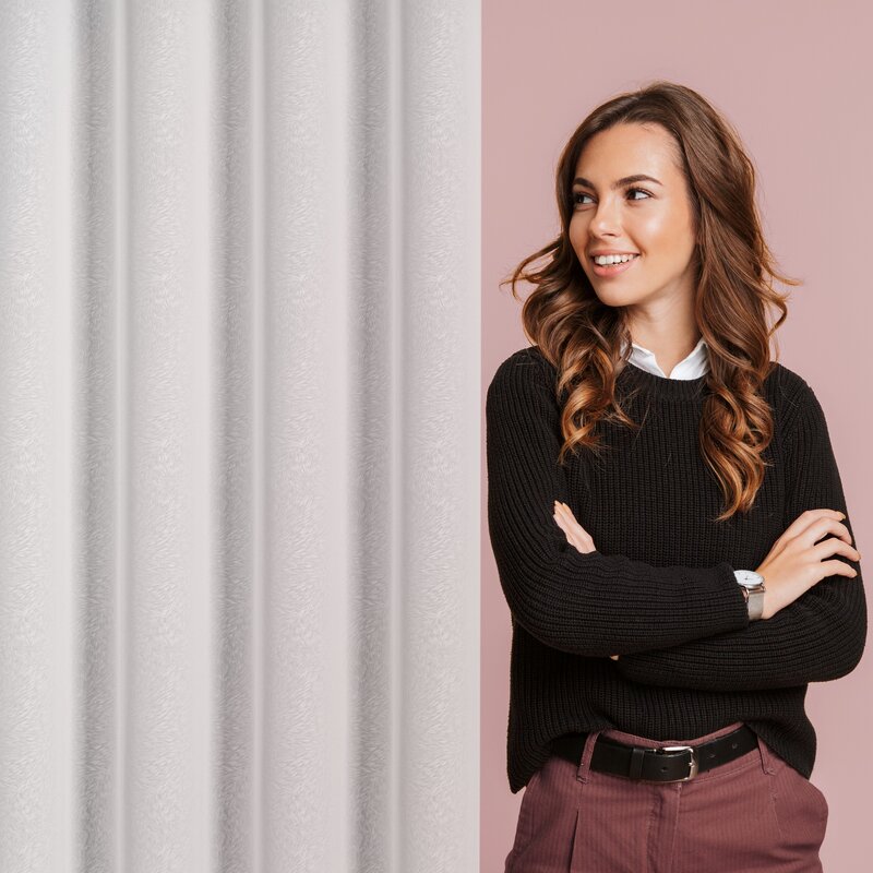 Firana gotowa Tulsa biała 140 X 250 cm – rozświetla i dodaje lekkości