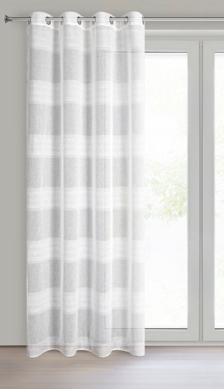 Zasłona gotowa Agata biała 140 x 250 cm – rozproszone światło