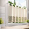 Firana gotowa Maddeline na szelkach jasnobeżowa 150 X 60 CM – subtelna prywatność
