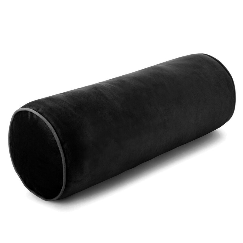 Poszewka dekoracyjna aksamitna czarna 15 x 45 cm – dodaje przytulności