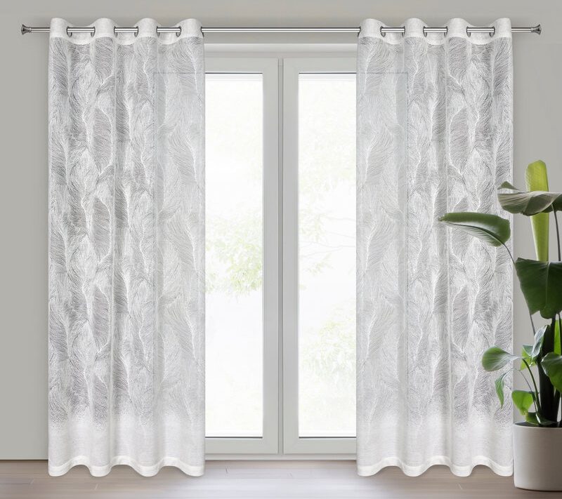 Zasłona gotowa Linnea biała 140 X 250 CM – lekka i elegancka
