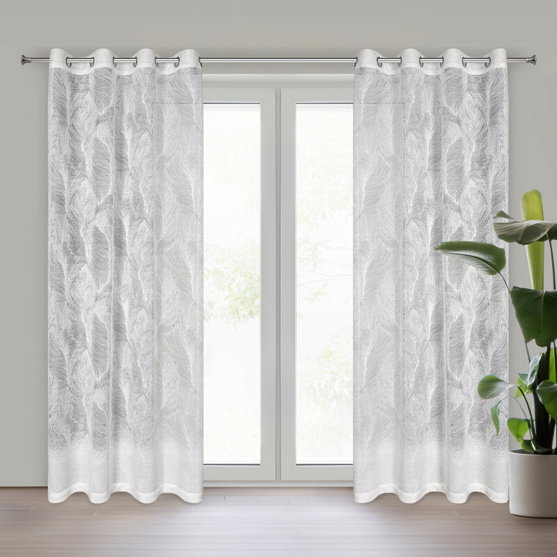 Zasłona gotowa Linnea biała 140 X 250 CM – lekka i elegancka