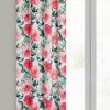 Zasłona gotowa Alesia biała 140 X 250 cm – świeży kwiatowy wzór
