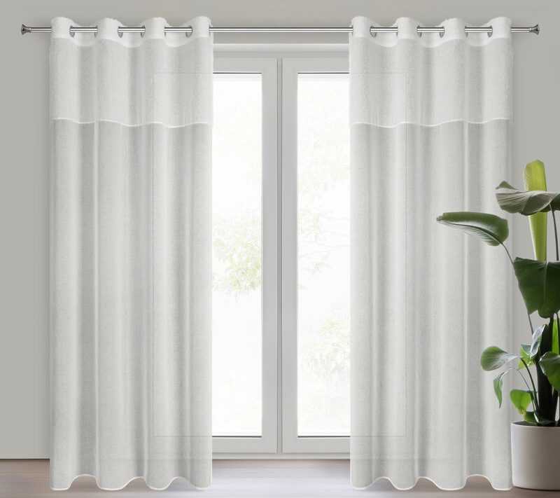 Zasłona gotowa Agis 3 kremowa 140 x 250 cm – subtelnie filtruje światło