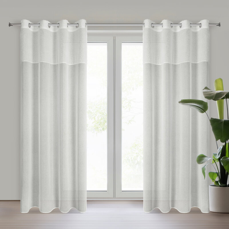 Zasłona gotowa Agis 3 kremowa 140 x 250 cm – subtelnie filtruje światło