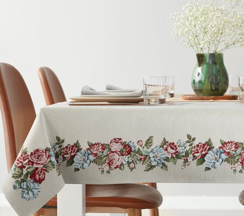 Obrus Gobelin naturalny 140x180 cm – wprowadza ciepło
