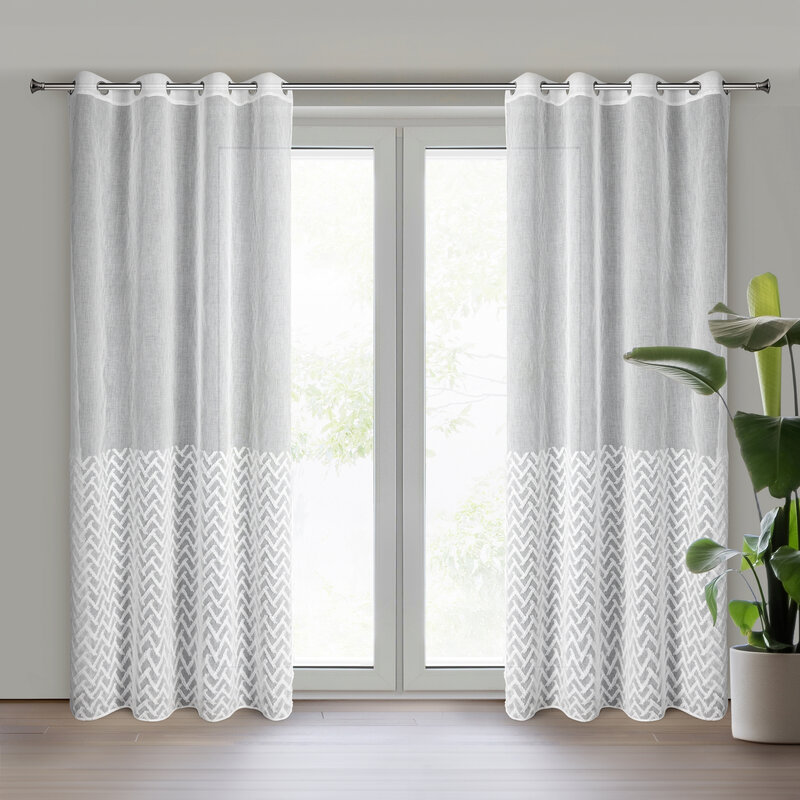 Firana gotowa Meli 2 biała 140 x 250 cm – rozjaśnia wnętrze