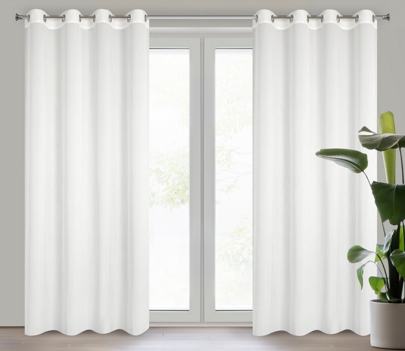 FIRANA GOTOWA MELINDA 135 X 250 CM BIAŁY