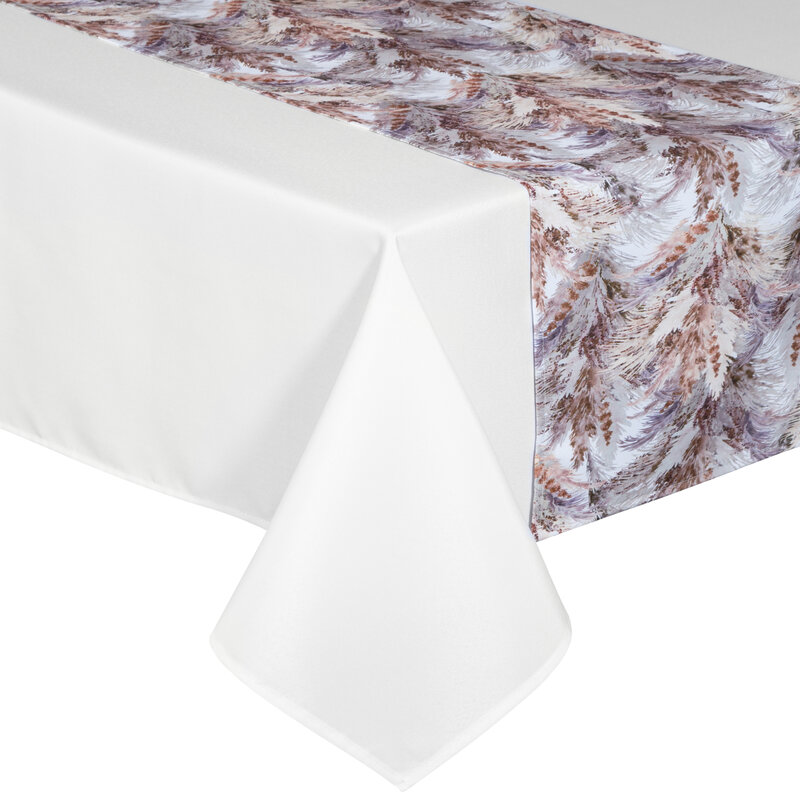 Obrus dekoracyjny Anita 4 biały 140 X 300 cm – idealny na uroczystości