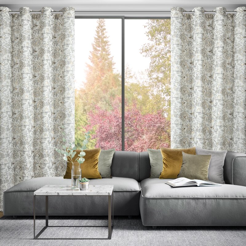 Zasłona gotowa naturalna 140 x 250 cm – wprowadza harmonię