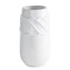 Wazon ceramiczny Lisa biały 16 x 16 x 29 cm – na suszone kwiaty