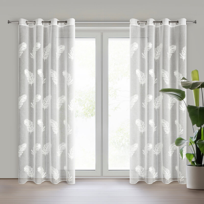 Firana gotowa Lirena biała 140 x 250 cm – rozprasza światło