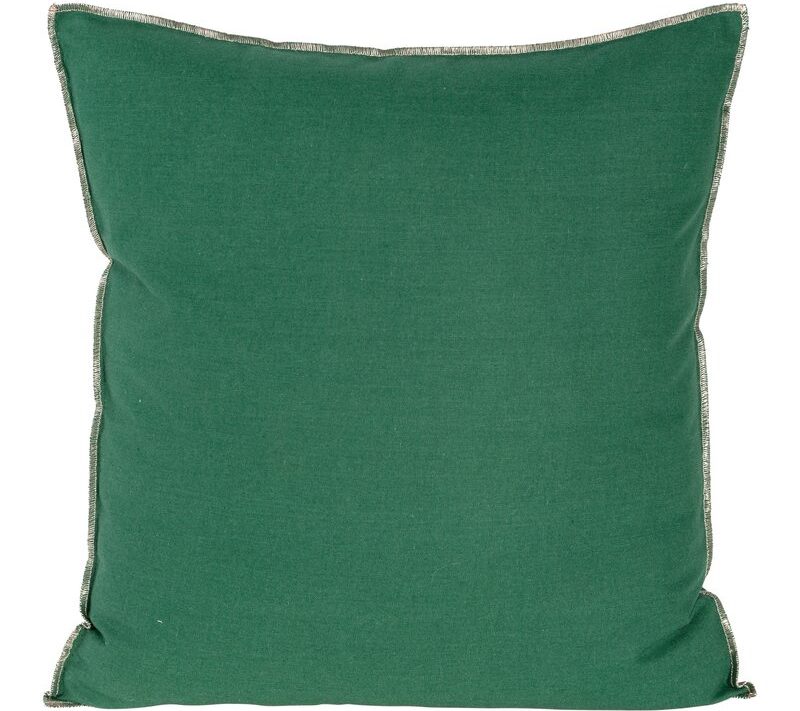 Poszewka len ciemnozielona 45 x 45 cm – wprowadza świeżość
