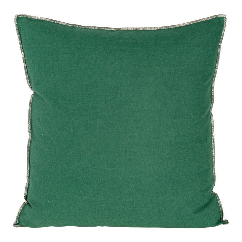 Poszewka len ciemnozielona 45 x 45 cm – wprowadza świeżość