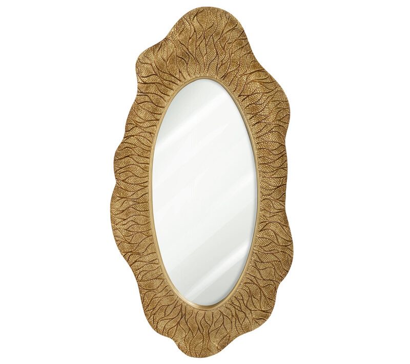 Lustro dekoracyjne złote 52x4x98 cm – stylowe do wnętrz