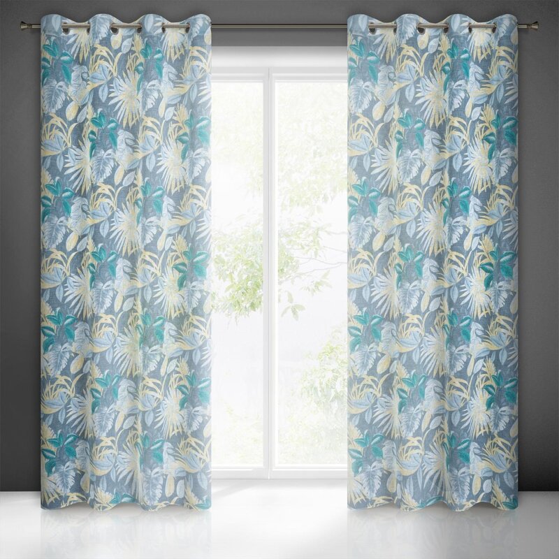 Zasłona gotowa Lena turkusowa 140 x 250 cm – wprowadza świeżość