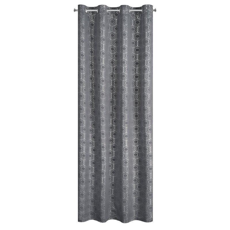 Zasłona gotowa Kaja grafitowa 135 x 250 cm – zaciemnienie i styl