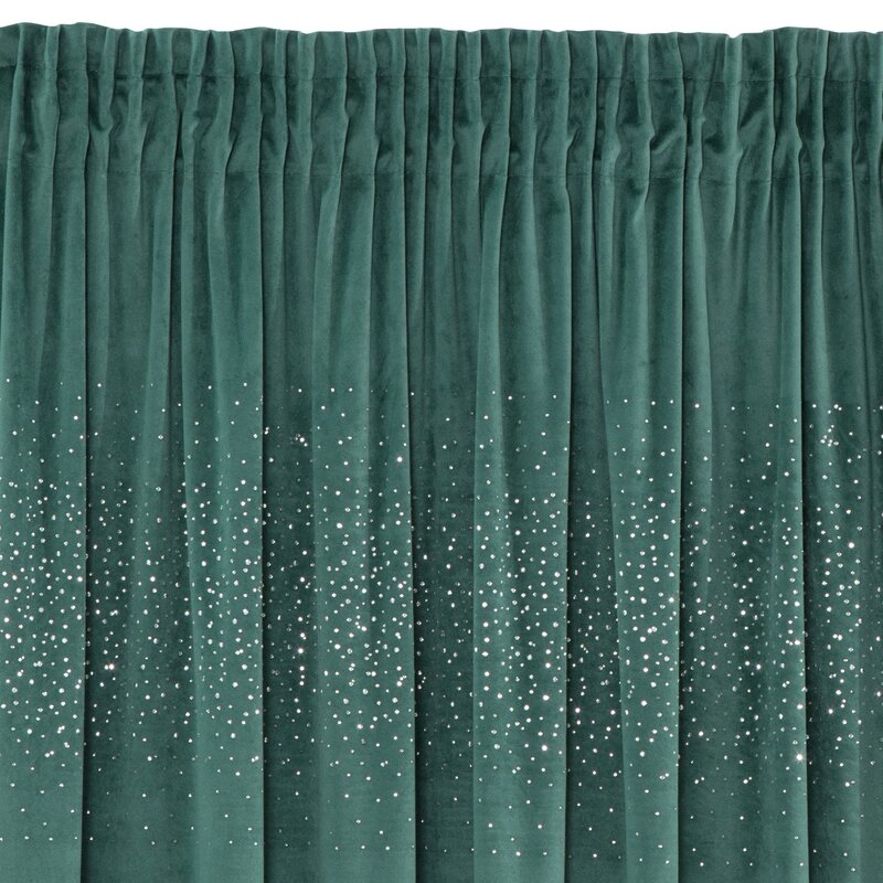 Zasłona gotowa Aurora ciemnoturkusowa 140 x 270 cm – zaciemniająca i stylowa