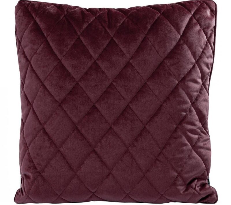 Poszewka velvet bordowy 45 x 45 cm – dodatek na sofę