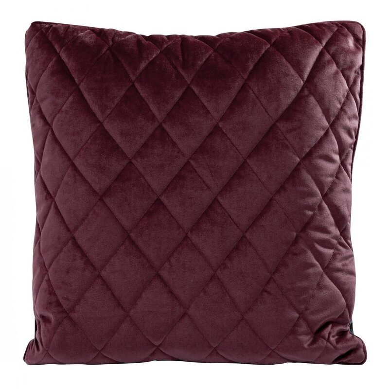 Poszewka velvet bordowy 45 x 45 cm – dodatek na sofę