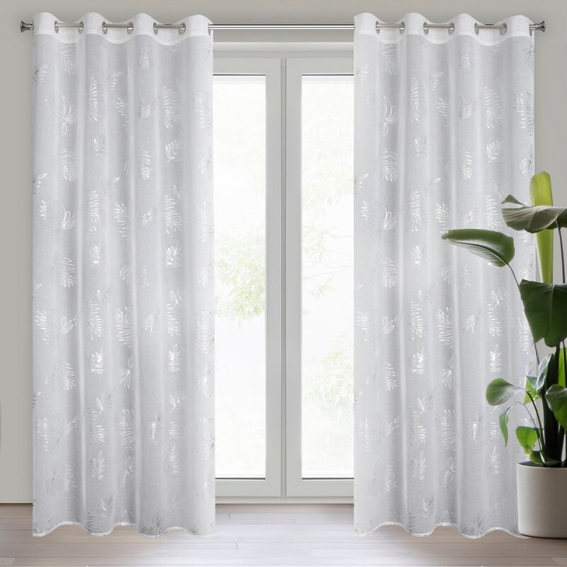 Firana gotowa Capri srebrna 140 X 250 CM – dodaje lekkości i blasku