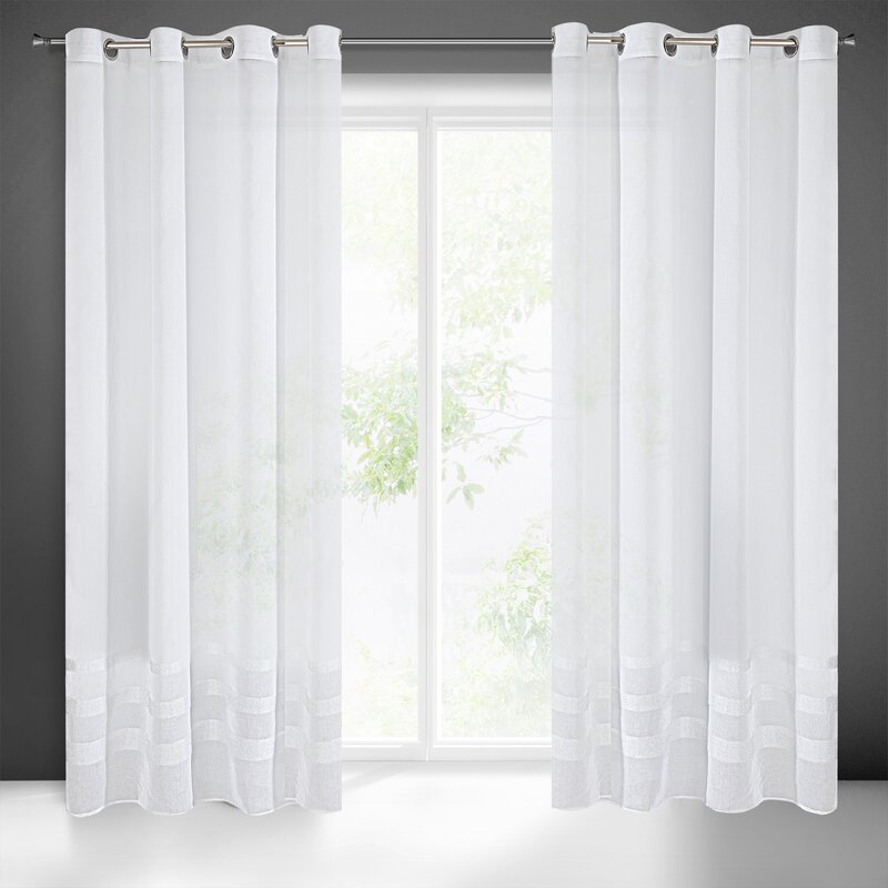Firana gotowa Efil biała 140 X 250 cm – rozjaśnia wnętrze