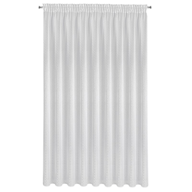Firana gotowa Sibel biała 400 x 250 cm – rozjaśnia wnętrze