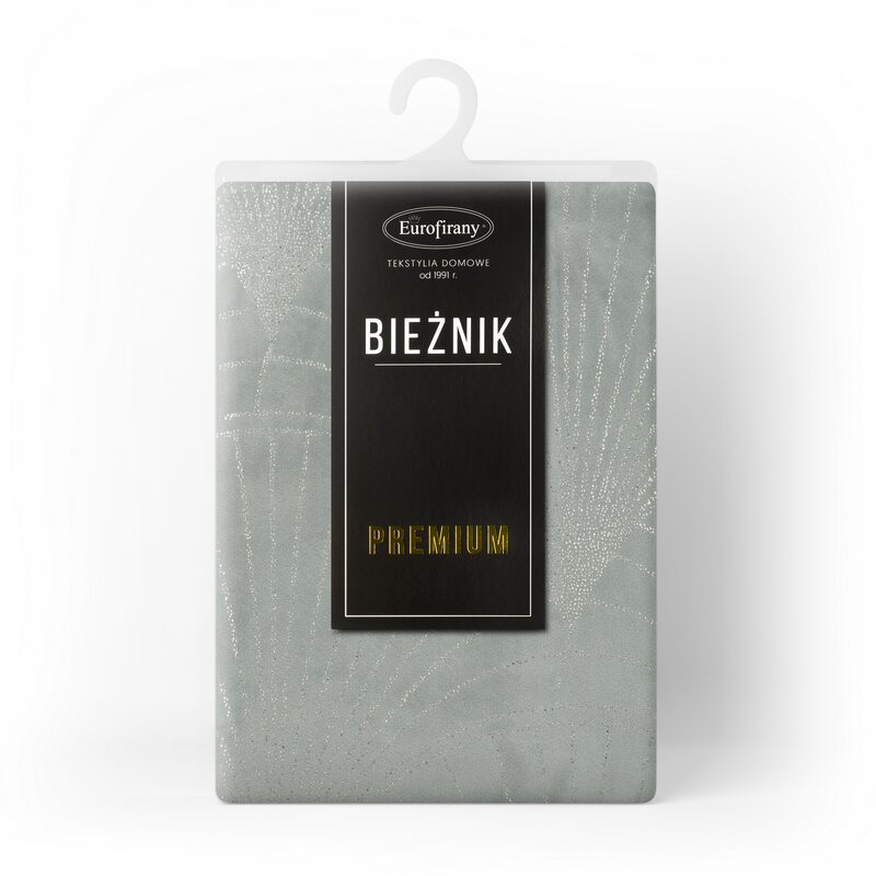 Bieżnik na stół BLINK 14 popielaty 35 x 180 cm – doda blasku stołowi