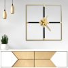 Zegar ścienny nowoczesny czarny 80 x 80 x 5 cm – stylowy akcent w salonie