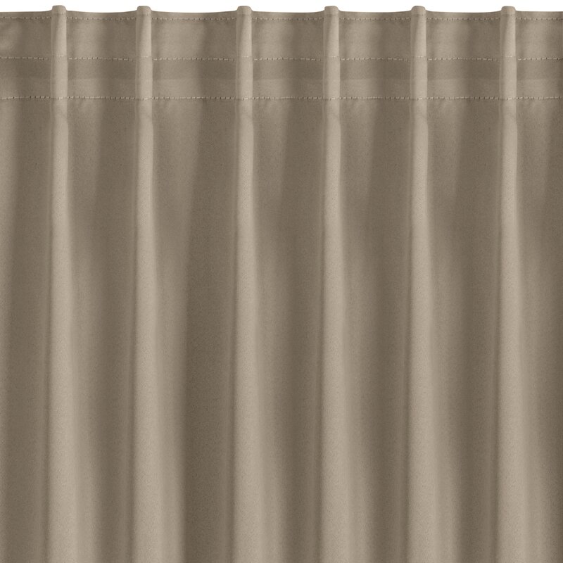 ZASŁONA GOTOWA MILAN NA TAŚMIE 140 X 300 CM CIEMNOBEŻOWY