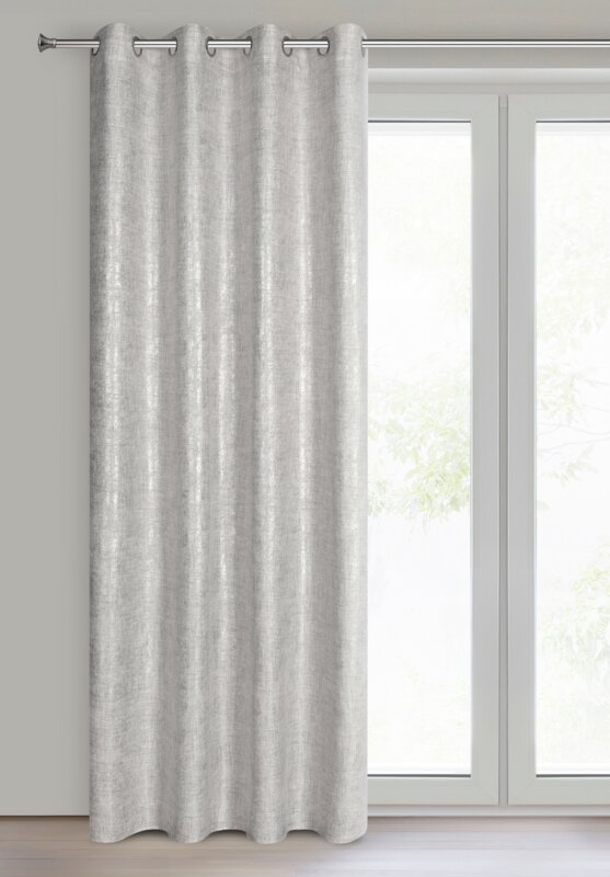 Zasłona gotowa Blanka srebrna 140 x 250 cm – zaciemnia pomieszczenie