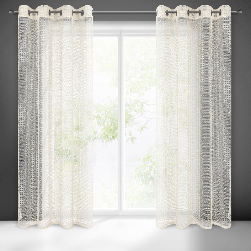 Zasłona gotowa Lara naturalna 140 X 250 cm – lekka i zwiewna