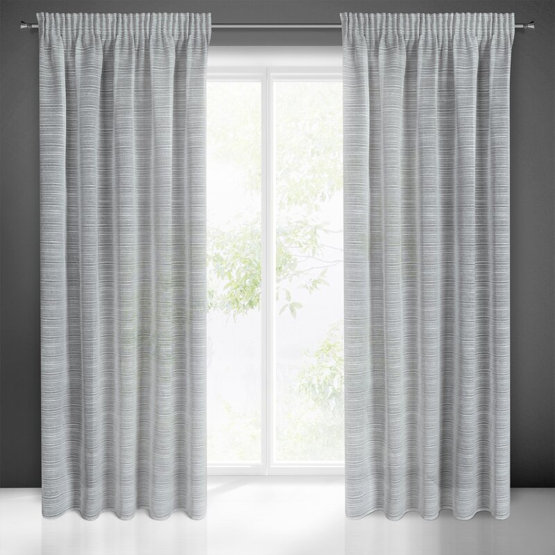 Firana gotowa Aria szara 140 x 300 cm – subtelnie rozprasza światło