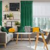 Zasłona gotowa Samanta musztardowa 140 x 250 cm – zaciemnia pomieszczenie