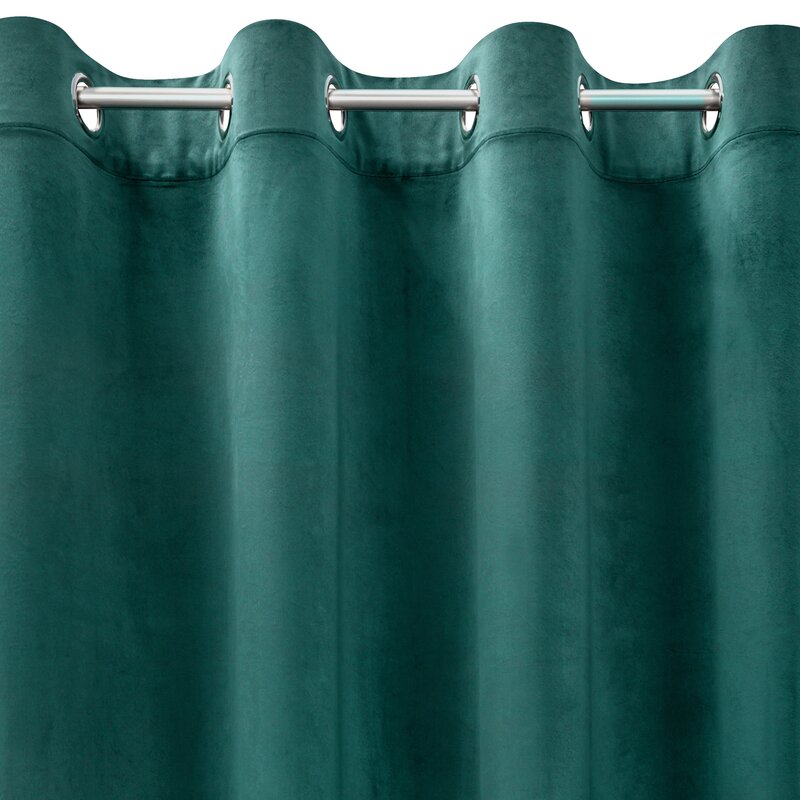 ZASŁONA GOTOWA MELANIE 140 X 250 CM TURKUSOWY