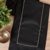 Bieżnik Madele czarny 40 X 140 CM – do jadalni i salonu