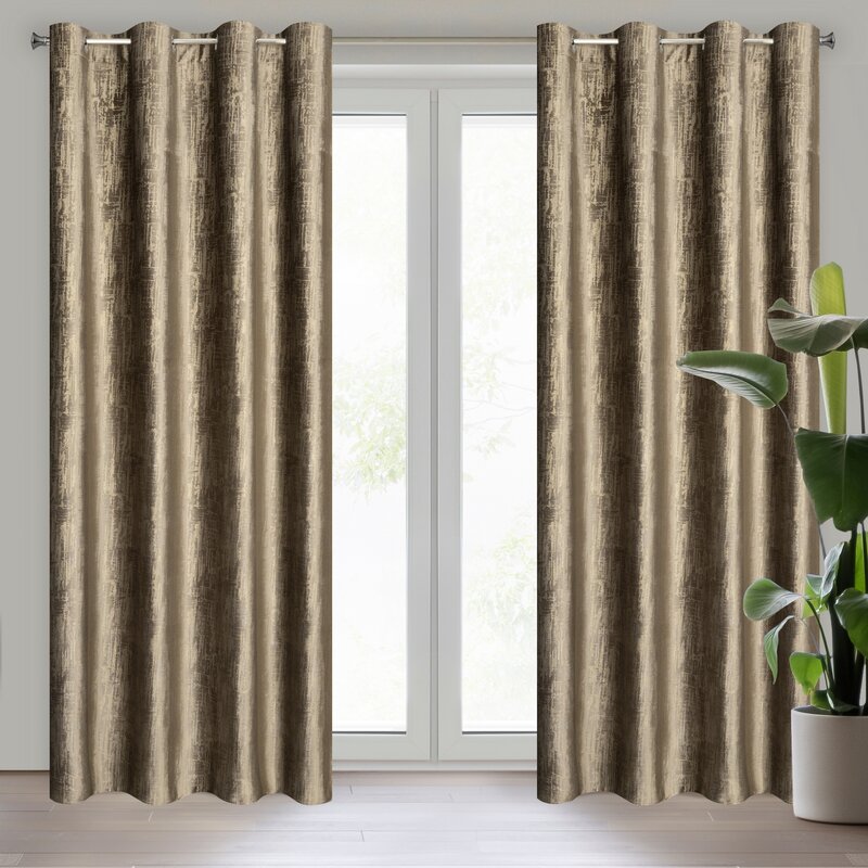 Zasłona gotowa Marsala brązowa 140 x 250 cm – zaciemnia pomieszczenie