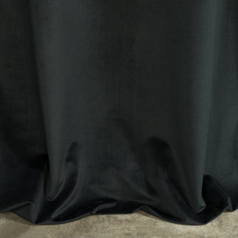 ZASŁONA GOTOWA JASPER 140 X 250 CM CZARNY