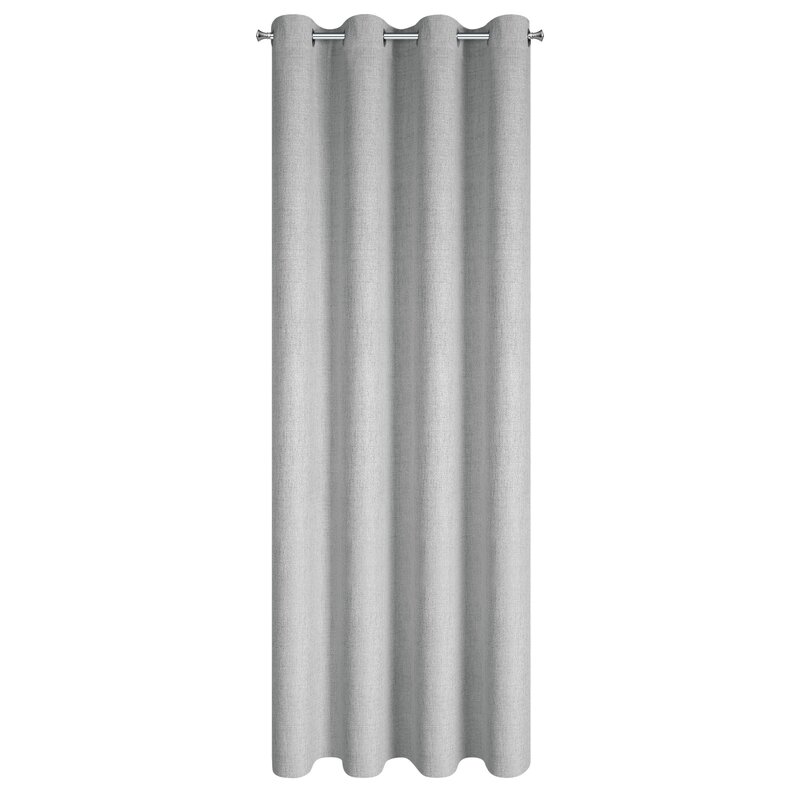 Zasłona gotowa Linda srebrna 140 x 250 cm – delikatnie zaciemniająca