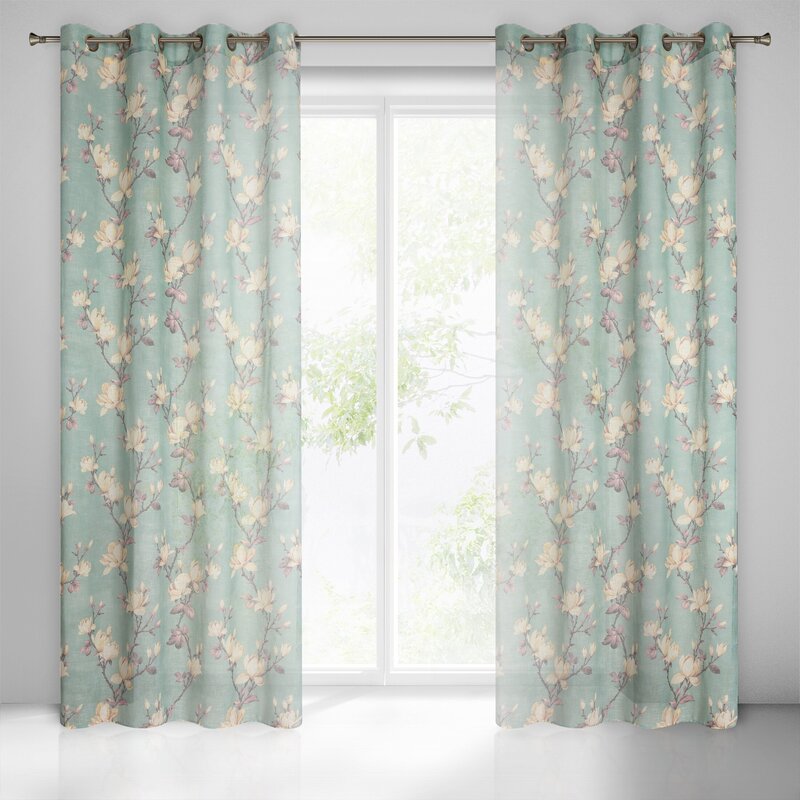 Zasłona gotowa Luna miętowa 140 x 250 cm – wprowadza świeżość